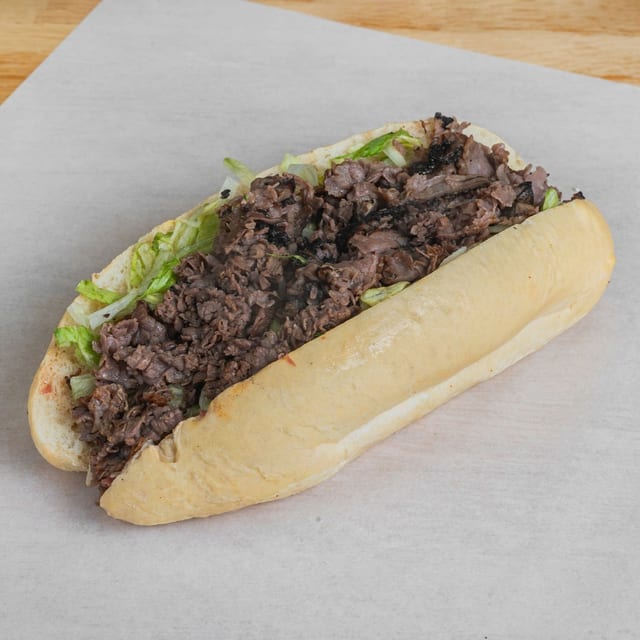 Hot Roast Beef Sub.