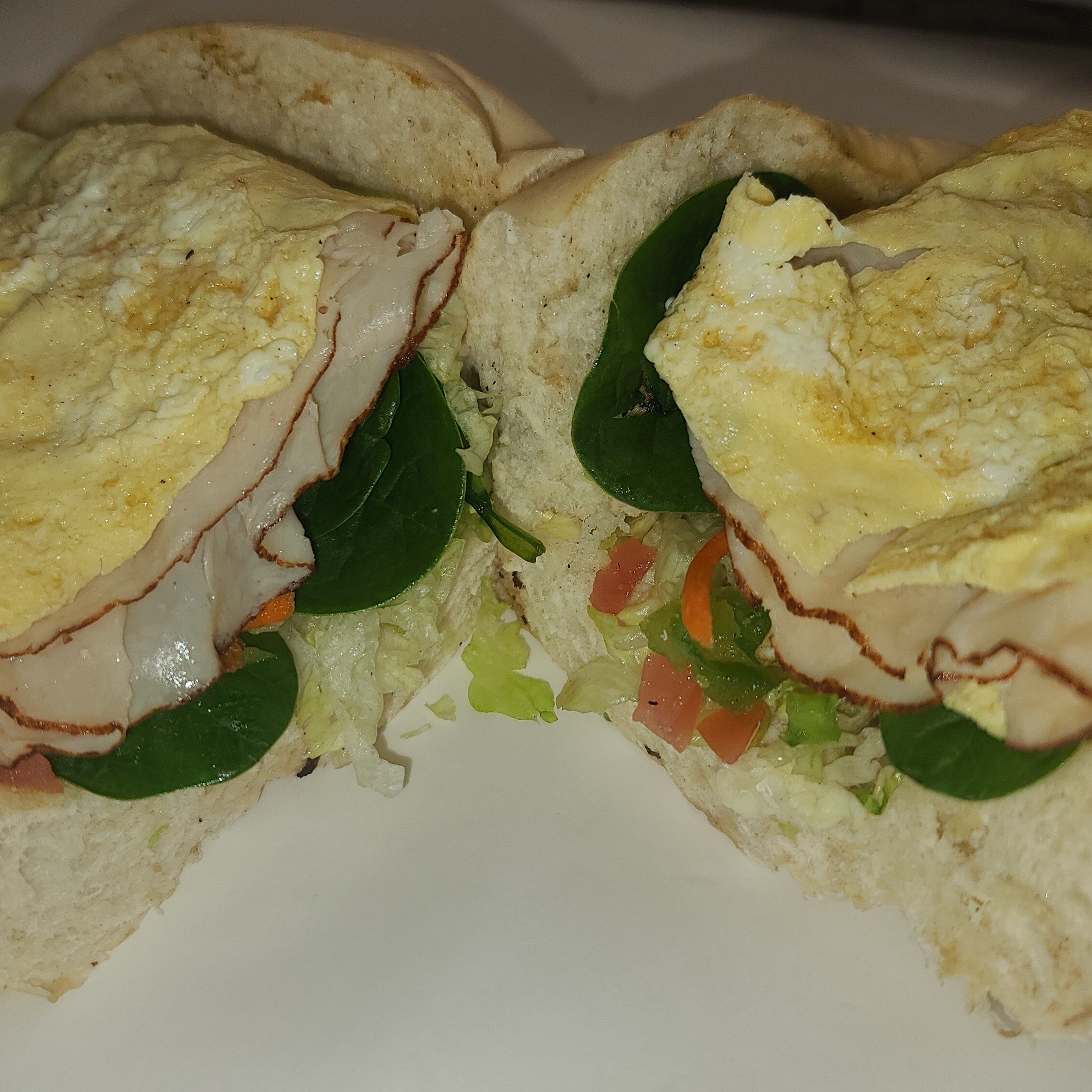 Turkey & Eggs Breakfast Sub.