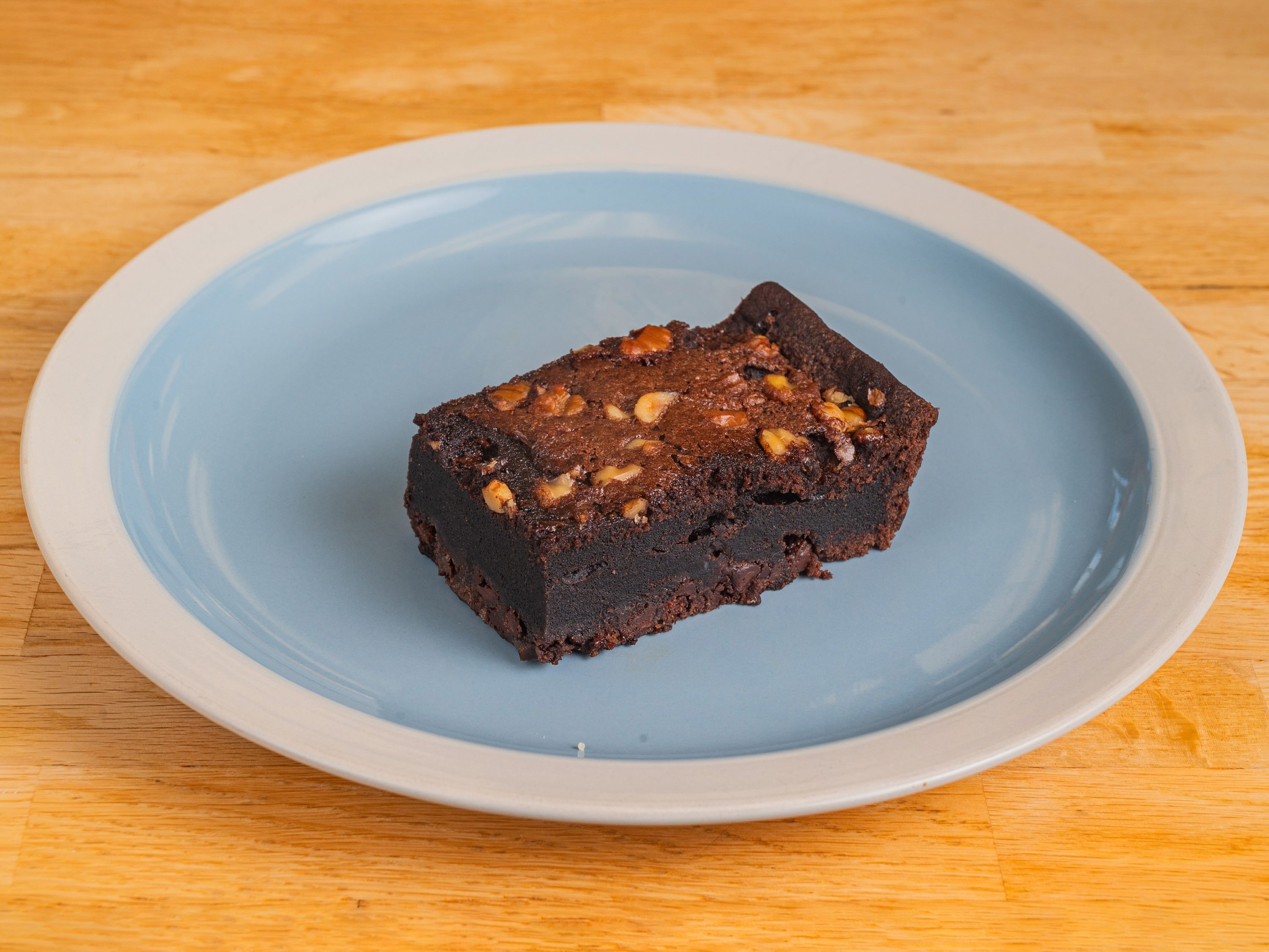 Homemade Brownie with Nuts.