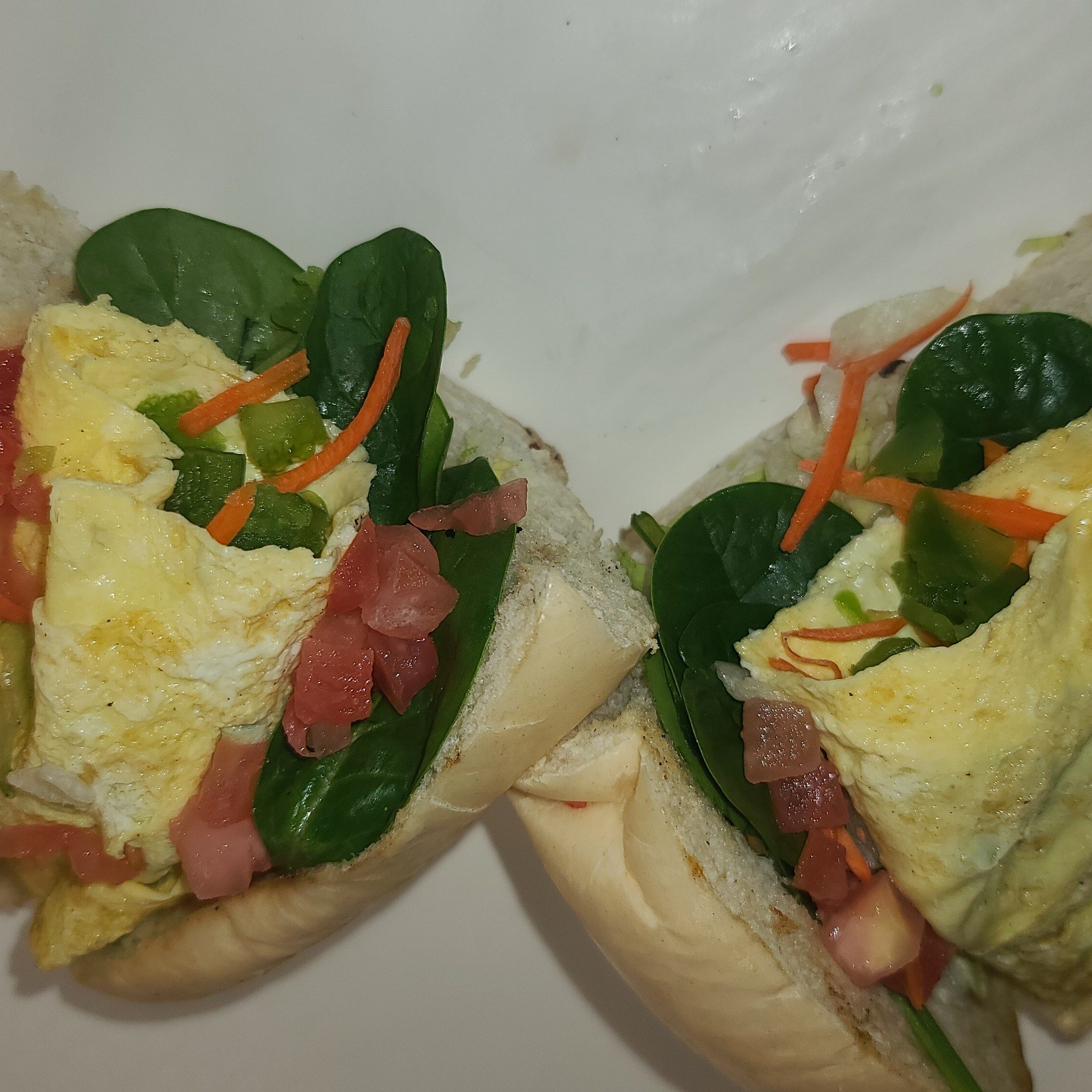 Veggie & Eggs Breakfast Sub.